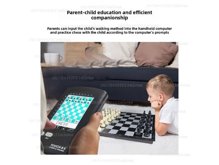 Échiquier électronique intelligent AI portable - Pas d'Internet requis, manuel d'utilisation en anglais inclus