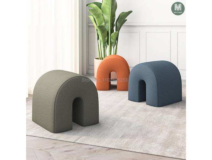 Tabouret long minimaliste pour la maison, tabourets bas créatifs, mobilier nordique, tabouret de maquillage, repose-pieds à l'entrée