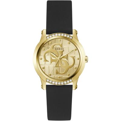 Guess "ANNETTE" Armbanduhr, Damenuhr, Silikonarmband