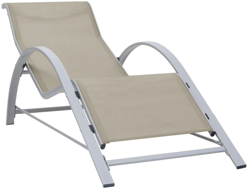 Brayden Studio Abdullaahi 167 cm Long Single Chaise Cream 66cm H X 60cm W X 167cm L