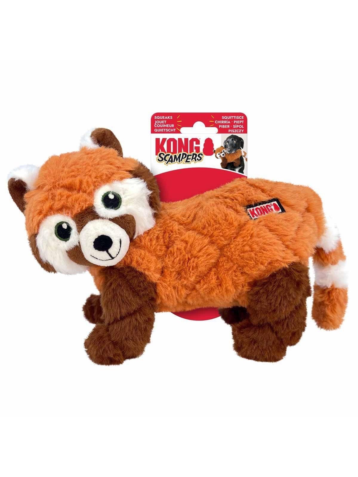 KONG kong scampers Roter Panda m rot 23x25.5x1