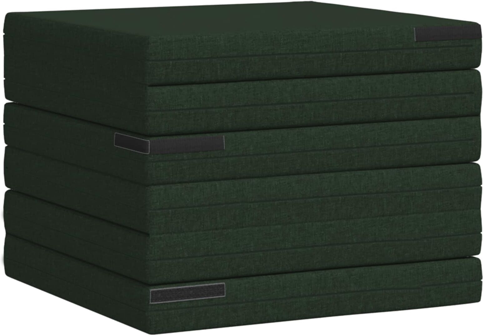 vidaXL Canapé-lit pliable 70 x 67 x 48 cm Vert foncé