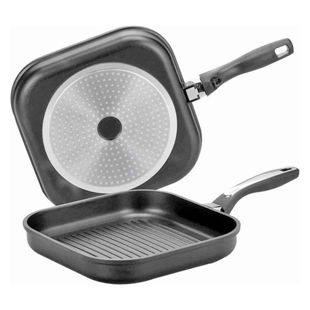 Krüger Grillpfanne (Grillpfanne, Aluminiumguss, 28 x 4.50 cm) (2228D)