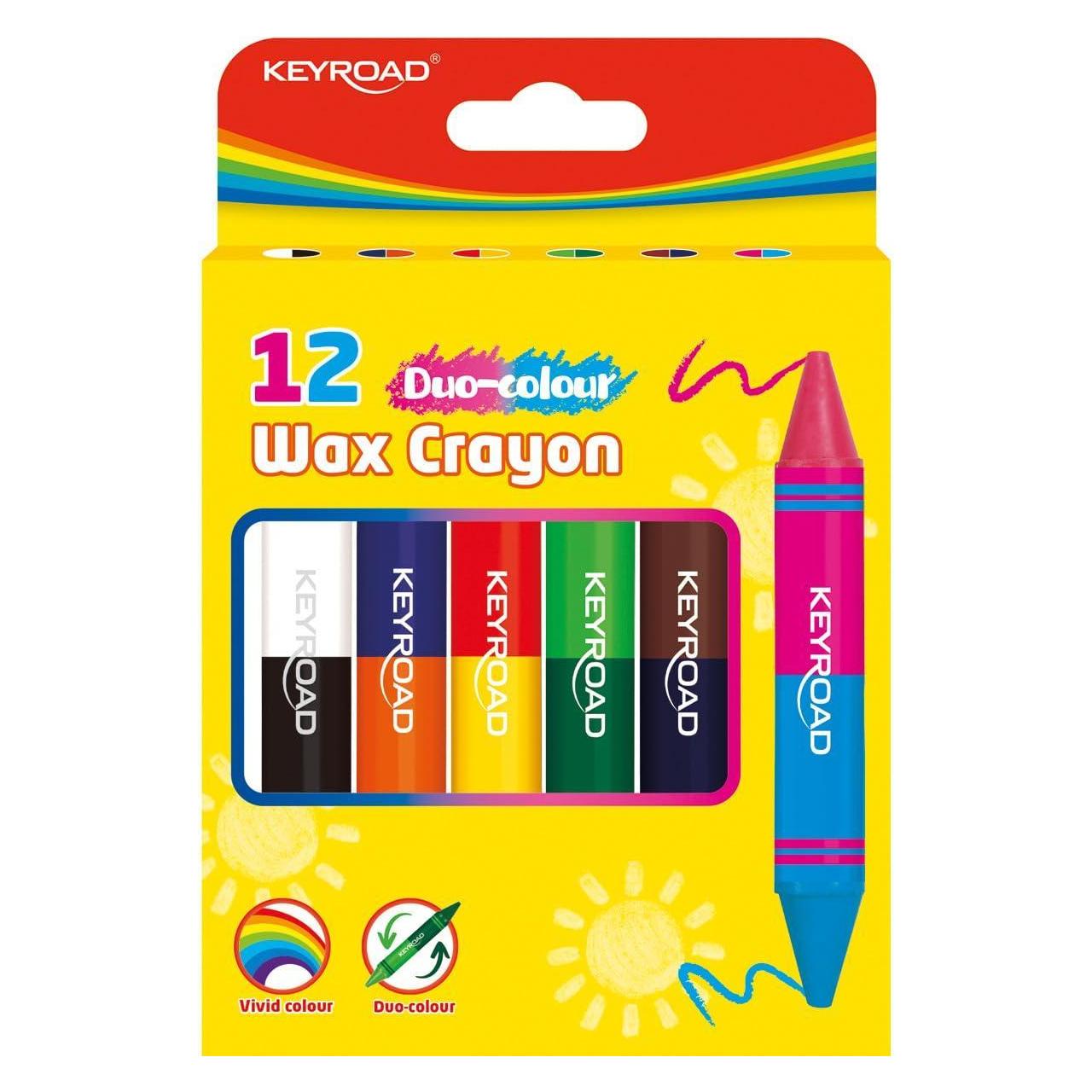 Keyroad Duo-color, jumbo-buntstifte, doppelseitig, 6 stück/12 farben, box, farbmischung (6x) (45650303)