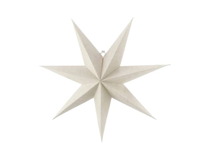 Scandi Living Étoile de l avent blanche Bare 80 cm'