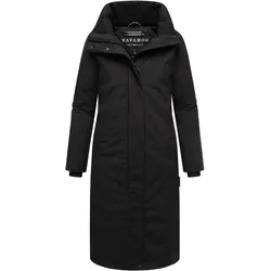 NAVAHOO Damen Wintermantel langer Mantel warm, wasserabweisend, winddicht, atmungsaktiv, Damenjacke für Winter Traumblüte