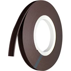 SPRINTIS Magnetische Etikettenhalter zum Klemmen, C-Profil, schwarz, 2 cm Höhe, Magnetetiketten auf einer Rolle (10 m) inklusive Einlegepapier und Schutzfolie, Ferrit