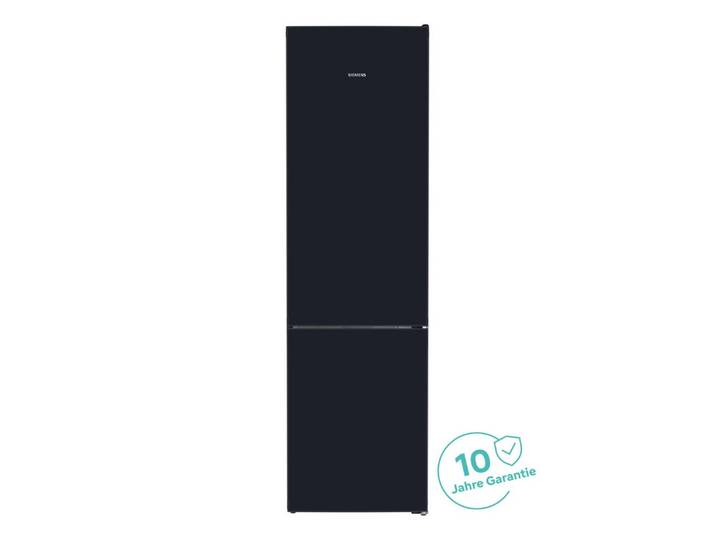 SIEMENS Kühl-/Gefrierkombination iQ700 KG39NSBBF, 203 cm hoch, 60 cm breit, Elegantes Design in mattem Schwarz und kein Abtauen dank Total noFrost
