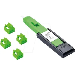 SK MNL04PKGN - Port Schloss, RJ11, 4 Stück, mit Schlüssel, grün