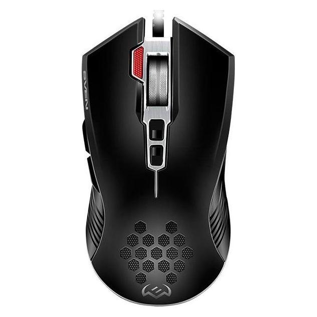 Sven RX-G850 up to 6400 DPI Soft Touch Metal bottom Braided cable Gaming software 3 extra (Kabelgebunden) (SV-019297)