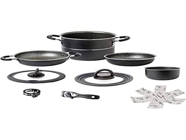 FVLFIL Brunner Alu Koch Set Pirate Ø24 Camping Outdoor Koch Geschirr Küche Topf Pfanne