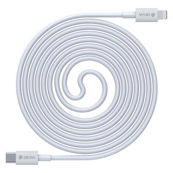 Devia Smart Series PD Cable for Tyep-C to Lightning (MFI) 18W baltas (1.50 m, USB 3.2 Gen 1, 18 W) (120EC1060001)