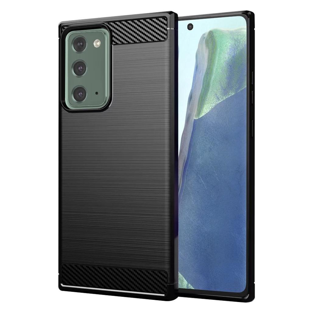 Techsuit - Carbon Silicone - Samsung Galaxy Note 20 / Note 20 5G - Black (Samsung Galaxy Note 20, Samsung Galaxy Note 20 5G) (56337071)