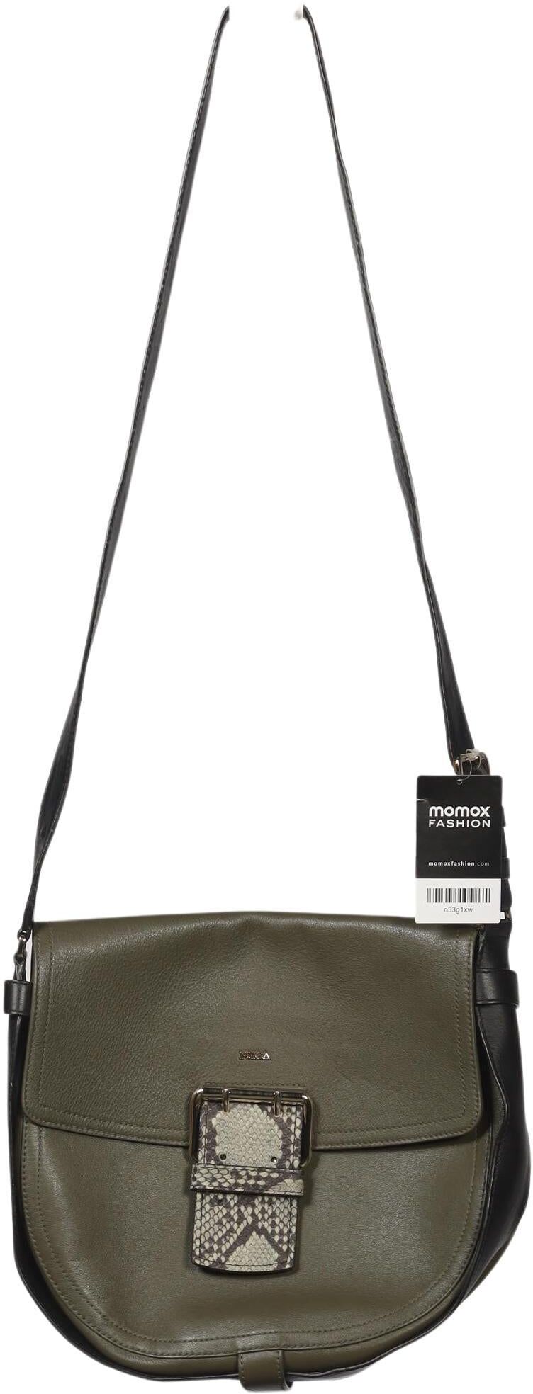 Furla Damen Handtasche gross Leder, Grün, Leder - Second Hand