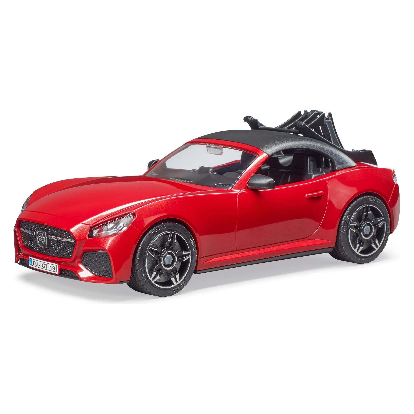 Bruder 3485 Roadster mit 1 Rennrad und Radfahrerin (03485)
