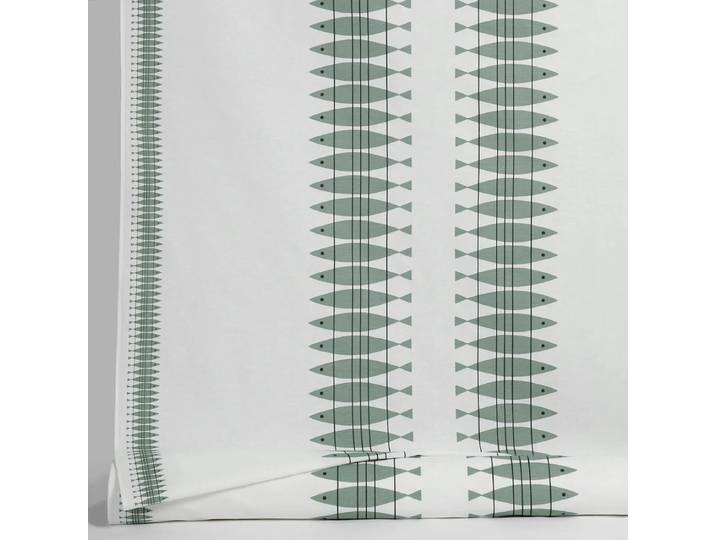 Almedahls Toile cirée Sill au mètre Gris vert