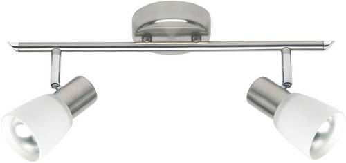 Brilliant Luca 35813/77 Deckenstrahler LED E14 80W Edelstahl, Chrom, Weiß