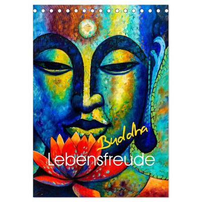 Lebensfreude Buddha (Tischkalender 2026 DIN A5 hoch), CALVENDO Monatskalender