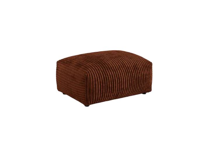 Design Sitzpouf „Martina“ Cord Terracotta 95 x 65 cm Micadoni