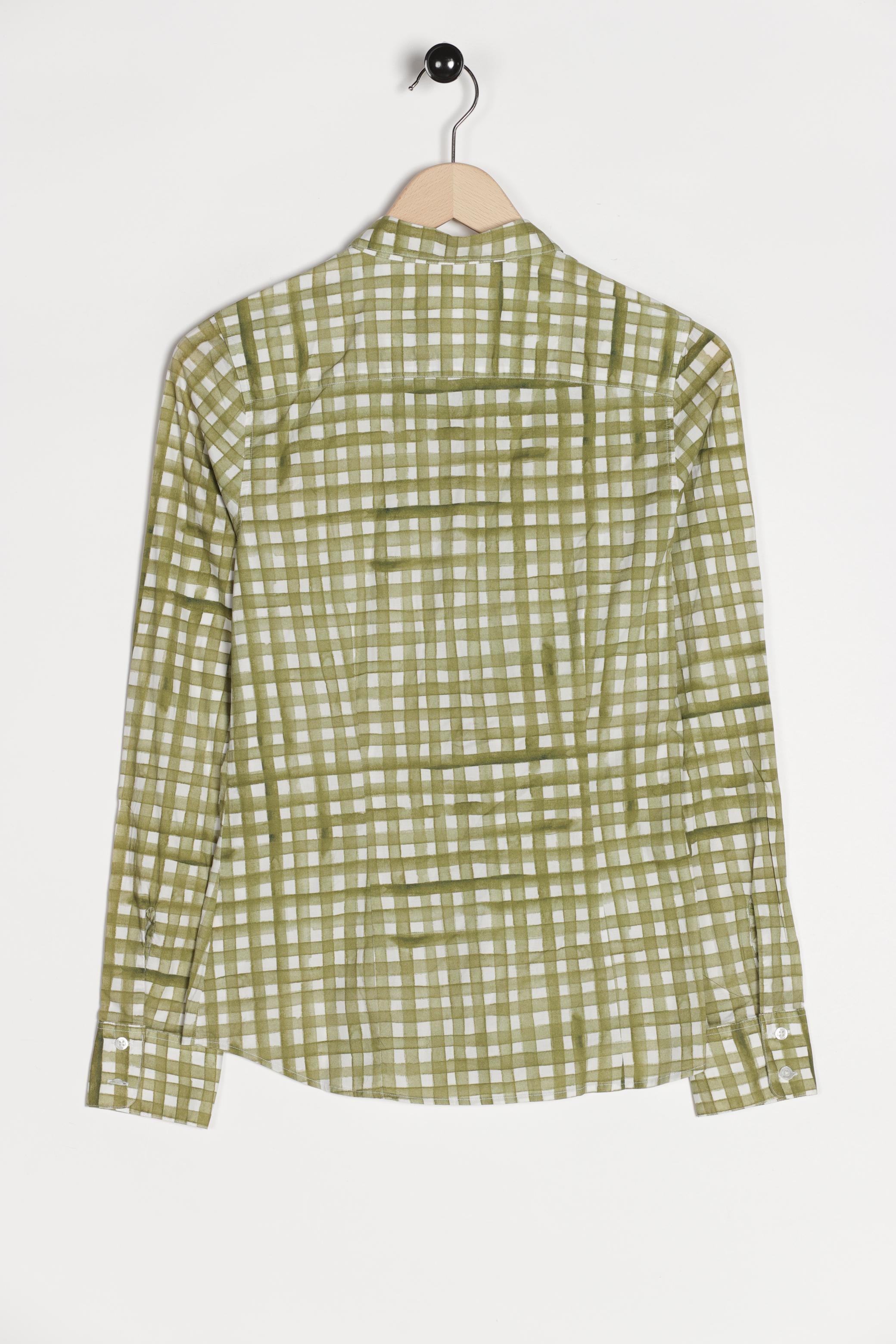Witty Knitters Damen Bluse, Grün, Gr. S, kein / Etikett - Second Hand