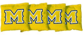 Skip's Garage McNeese State Cowboys Yellow Cornhole Bags