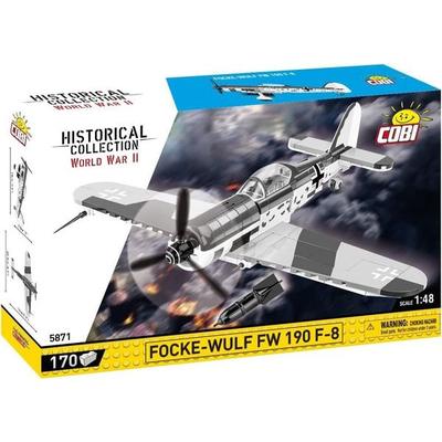 COBI Historical Collection 5871 - Focke-Wulf FW 190 F-8, WWII, Bausatz 1:48, 170 Klemmbausteine