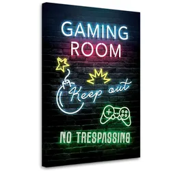 WANDBILD inschrift für spieler spieler raum