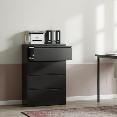 VIVIADORE 4 Drawer Steel Lateral File Cabinet with Lock,Anti-Tip Interlock System,Full Extension Drawers for Letter Legal A4 F4 Files