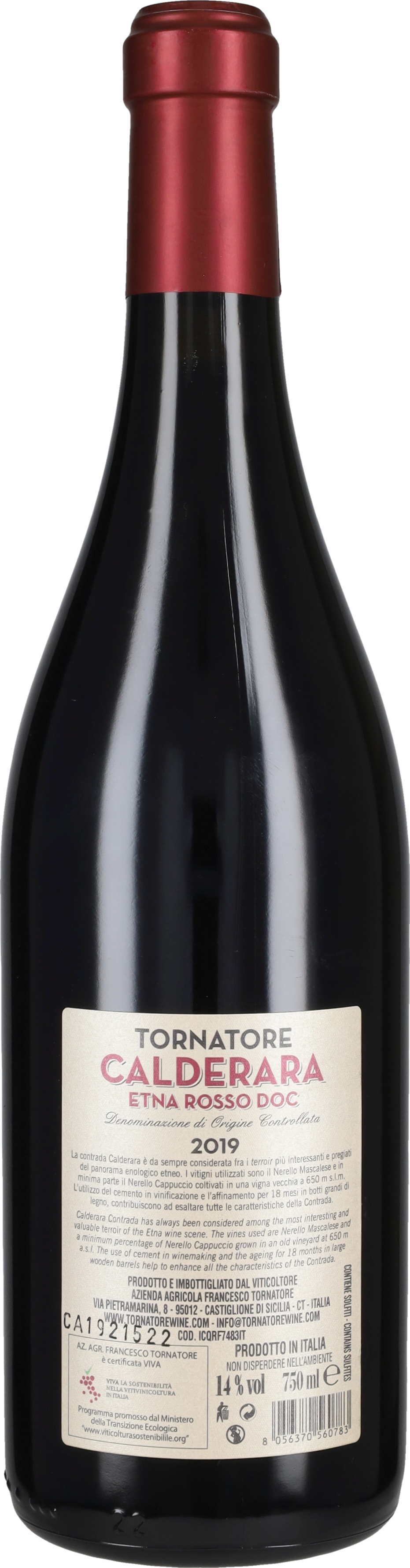 Tornatore Etna Rosso 'Contrada Calderara' 2019