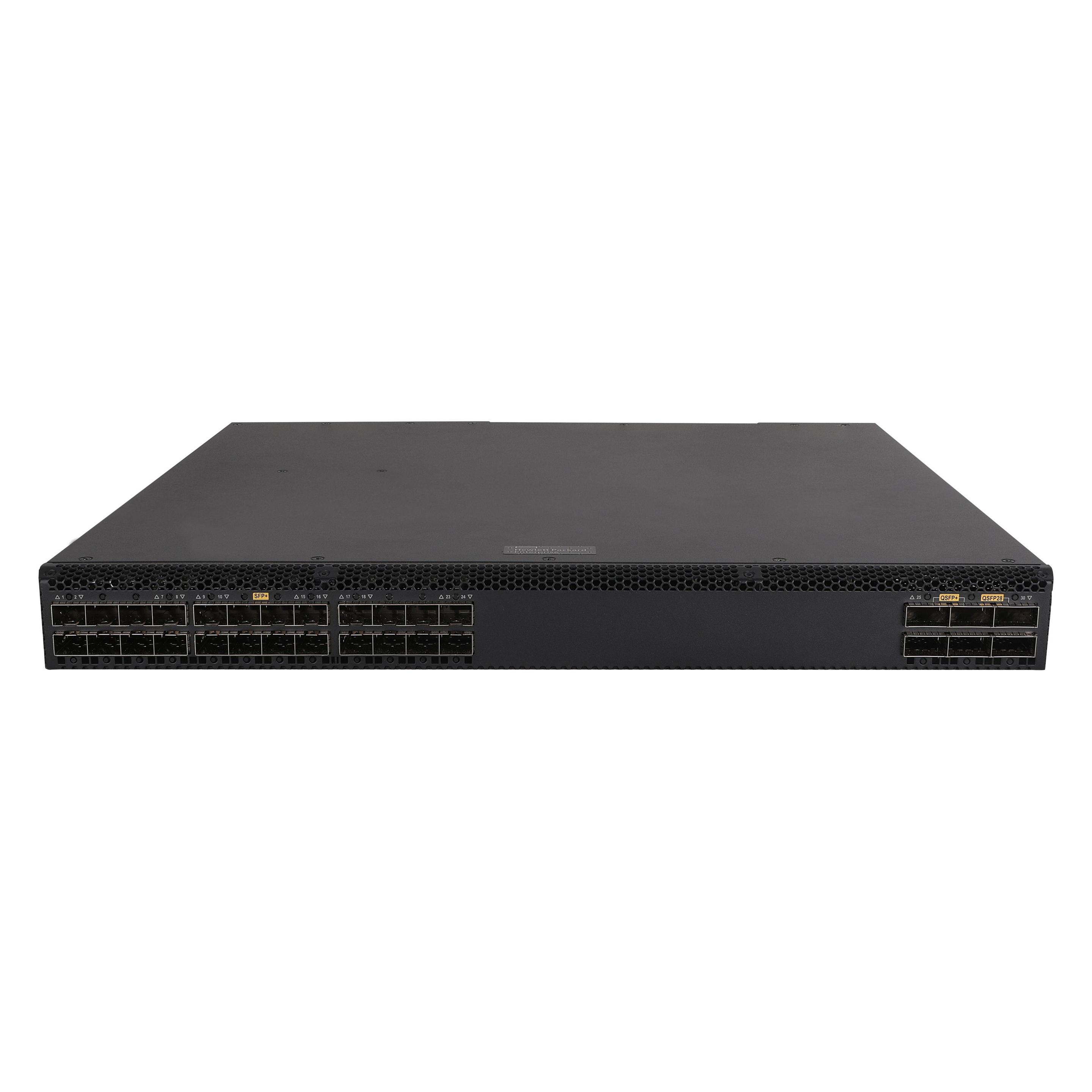 HPE E N FlexFabric 5710 Switch, 24 SFP+, 6 QSFP+ or 2 QSFP28 Ports, ToR, IRF, Static Routing, RIP, P (26 Ports) (JL587A)