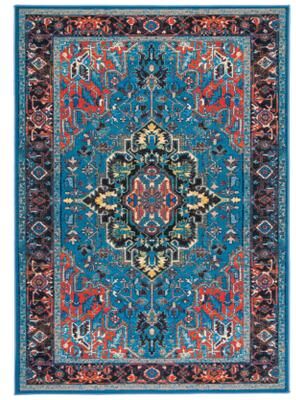 SAFAVIEH Journey Machine Washable Slip Resistant Lupe Oriental Medallion Rug