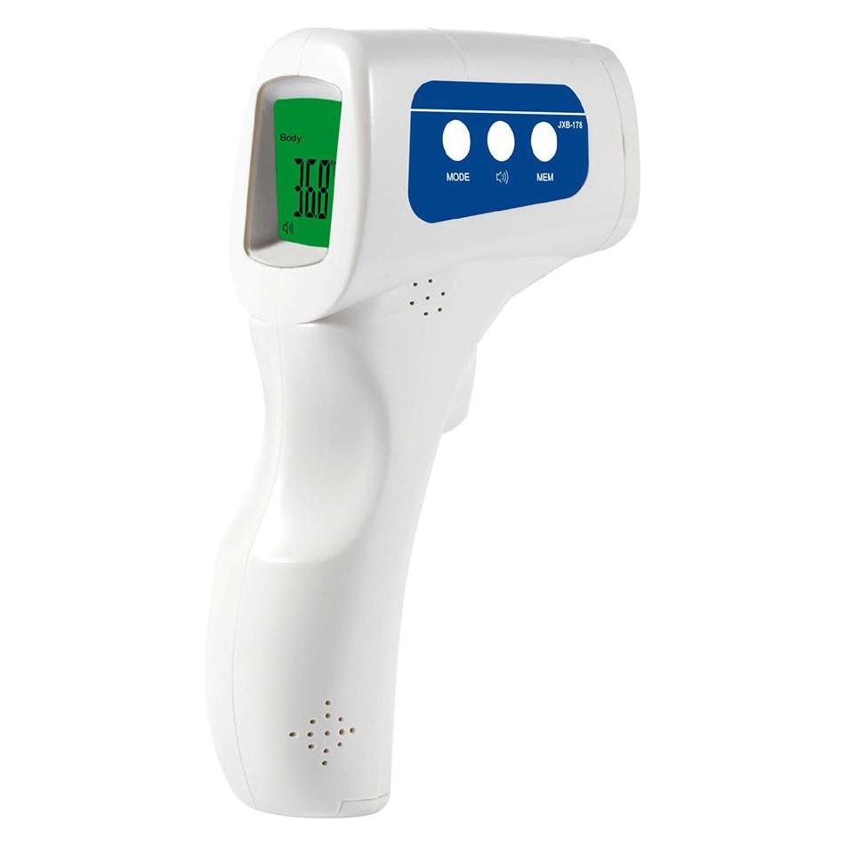 Telesystem Shield Division JXB-178 Fernthermometer mit weissen Tasten auf der Vorderseite (Stirn) (96010003)
