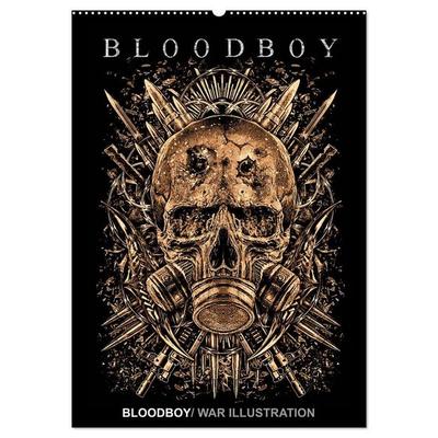 BLOODBOY/WAR ILLUSTRATION (Wandkalender 2027 DIN A2 hoch), CALVENDO Monatskalender