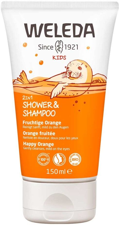 Weleda Kids 2in1 Shower & Shampoo fruchtige Orange 150ml
