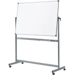 MAUL mobiles Whiteboard, drehbahr, emalliert, 100 x 210 cm, stufenlose Schrägstellung