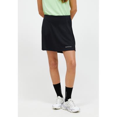 Skort PEAK PERFORMANCE "W Player Skirt", Damen, Gr. S, schwarz, 100% Polyester, unifarben, gerade, Röcke Skort, mit sportivem Design