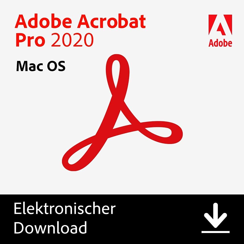 Adobe Acrobat Pro 2020 | Mehrsprachig | Mac | Vollversion | Download-Version
