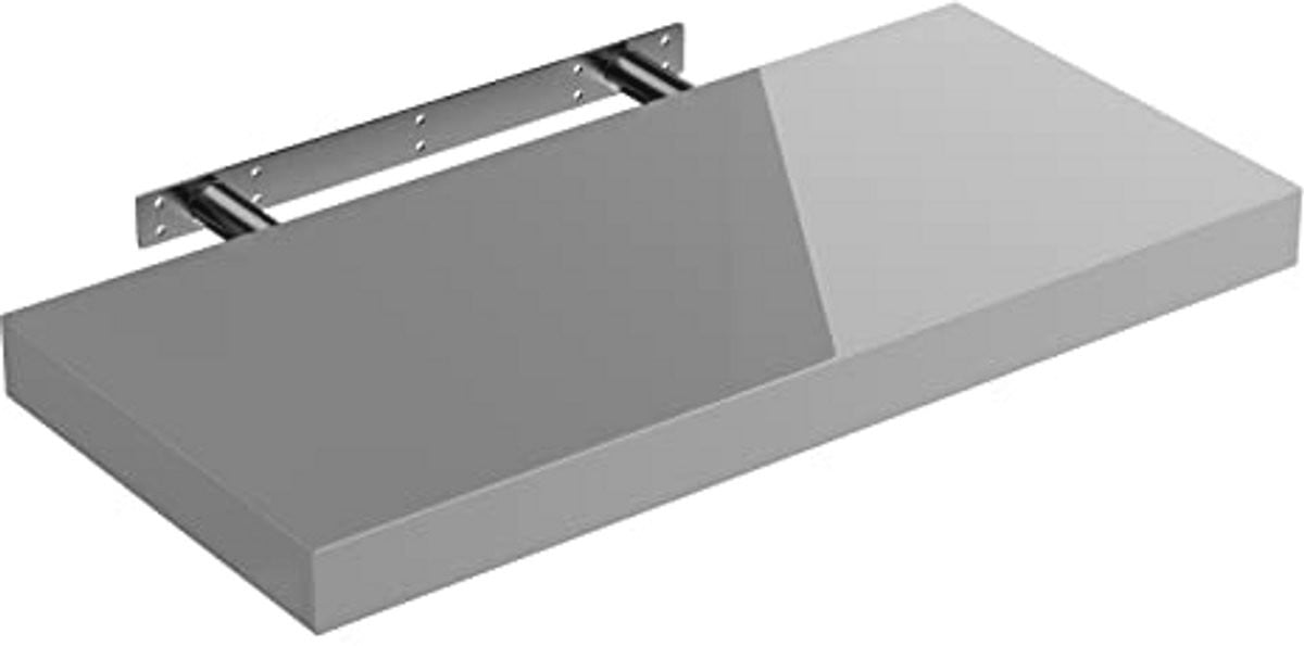 Zwevende houten wandplank voor keuken, woonkamer, kantoor of badkamer
