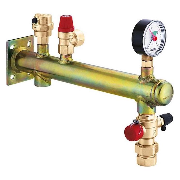 Caleffi Gefäss-Anschlussgruppe Fixcal 335 St 3/4Zollx3 b m Schnellkupplung bis 20 (335632)