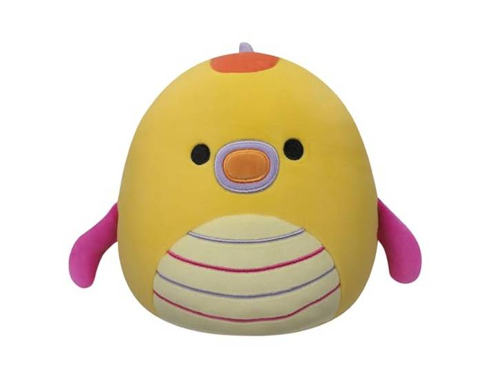 Squishmallows SQCR05375 7,5-Inch-Leif de gele zeedragon met gestreepte buik, veelkleurig