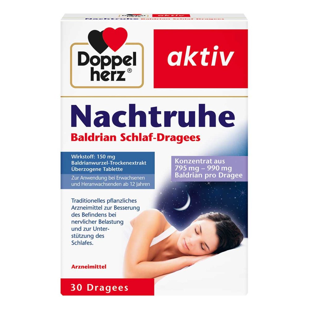 Queisser Pharma GmbH & Co. KG Doppelherz Nachtruhe Baldrian Schlaf-dragees 18723673