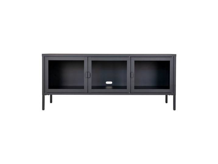House Nordic TV-Bank in Schwarz, Metall - 130x55x40cm (BxHxT)