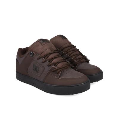Winterboots DC SHOES "Pure Wnt", Herren, Gr. 10 (43), braun (braun, schwarz), Obermaterial: Leder [Kuh] / Futter: Textil / Außensohle: Gummi., Schuhe Winterboots
