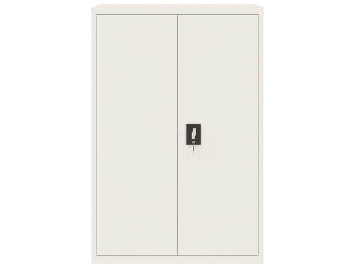 Blanc Classeur de bureau - JILL'S - Armoire rangement - blanc 90x40x140 cm acier LV1280