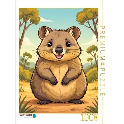 CALVENDO Puzzle Quokka - das glücklichste Tier der Welt | 1000 Teile Lege-Größe 64x48cm Foto-Puzzle für glückliche Stunden