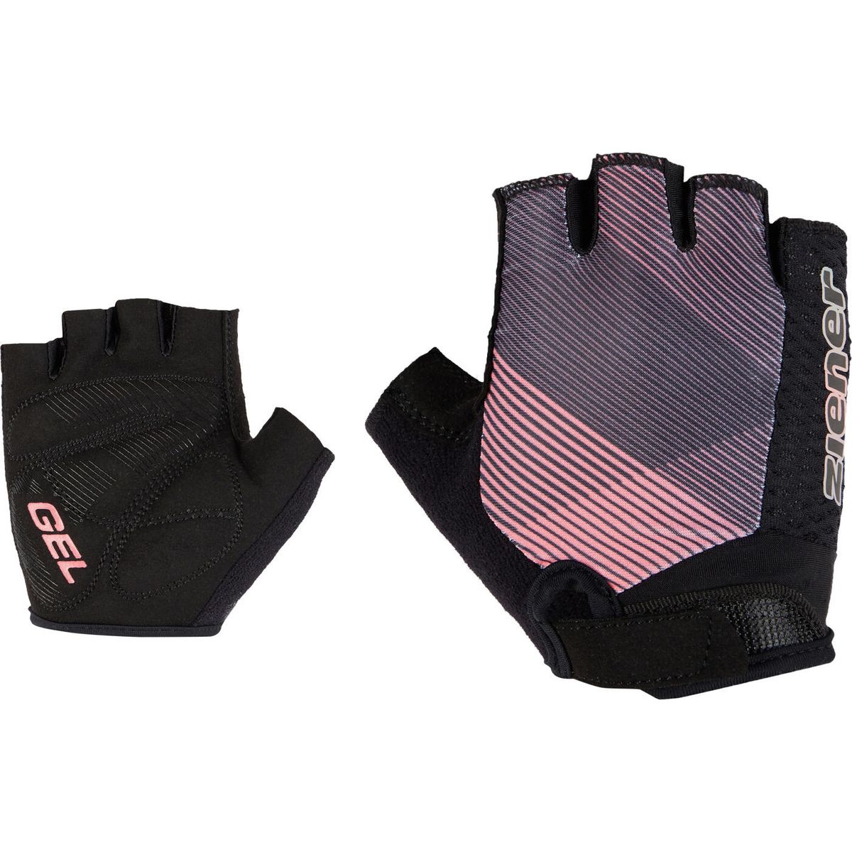 Ziener Chadi-z Bike Glove Junior Unisex black.powder blush (12147) M 415002-12147-M