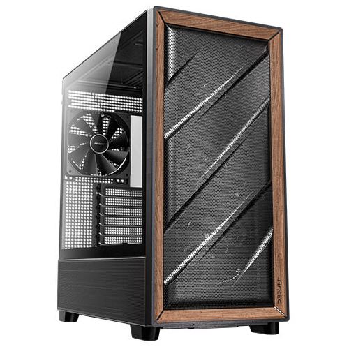 Antec Flux Midi Tower ohne Netzteil schwarz/braun