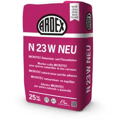 Ardex N23W NEU MICROTEC Naturstein- und Fliesenkleber, weiß 25 kg Papiersack
