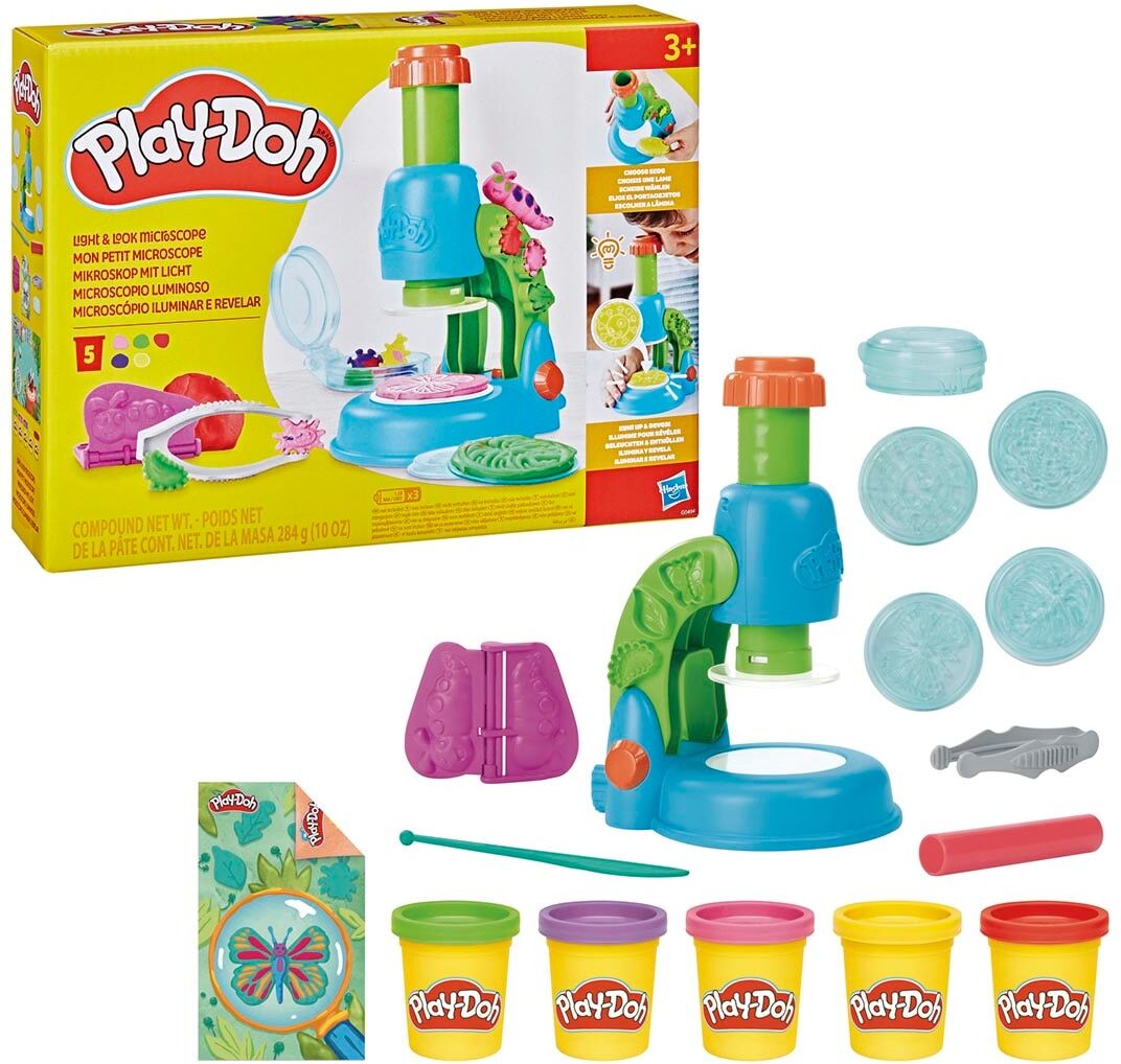 Play-Doh Juego de manualidades Microscopio luminoso .  niño