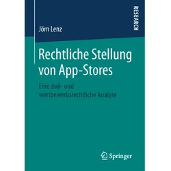 Rechtliche Stellung von App-Stores, Fachbücher von Jörn Lenz